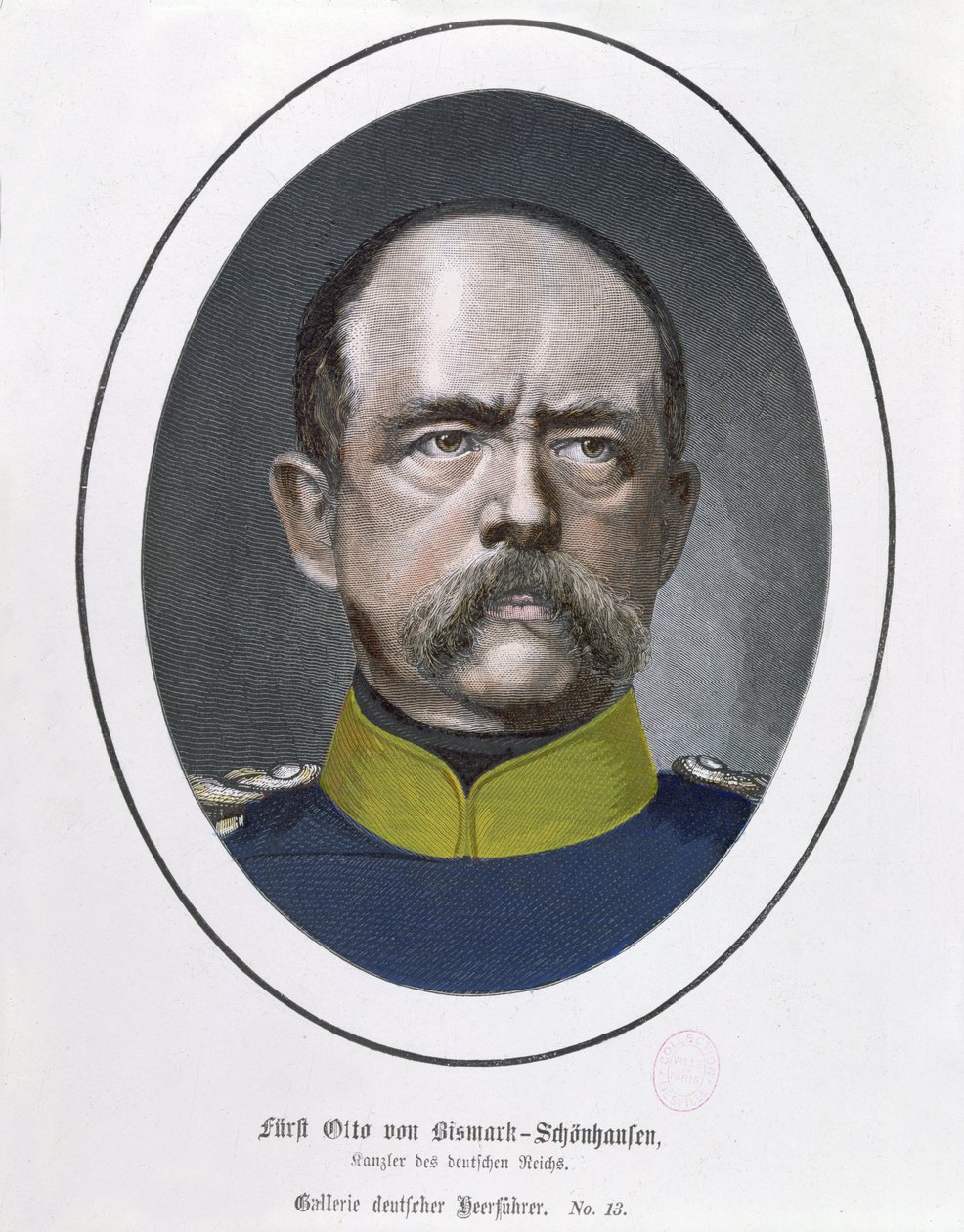 المستشار أوتو فون بسمارك (1815-1898) ج .1871 بواسطة المدرسة الألمانية