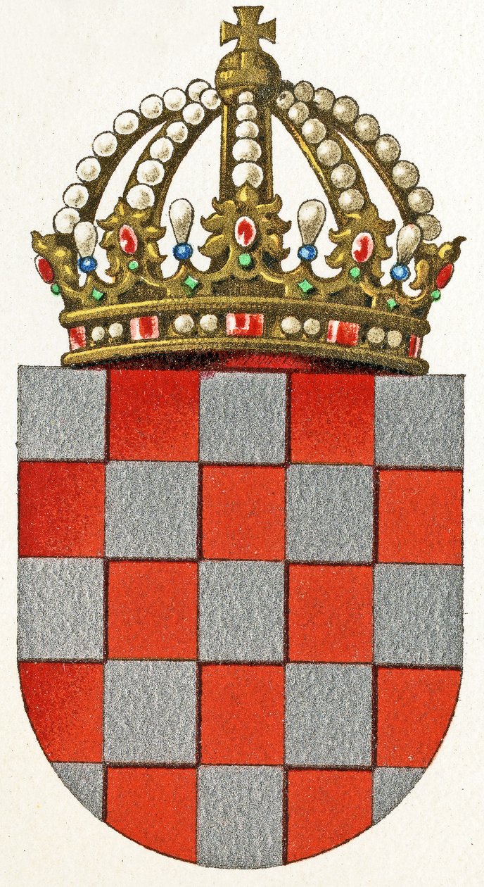 شعار النبالة في كرواتيا ، c.1898 بواسطة المدرسة الألمانية