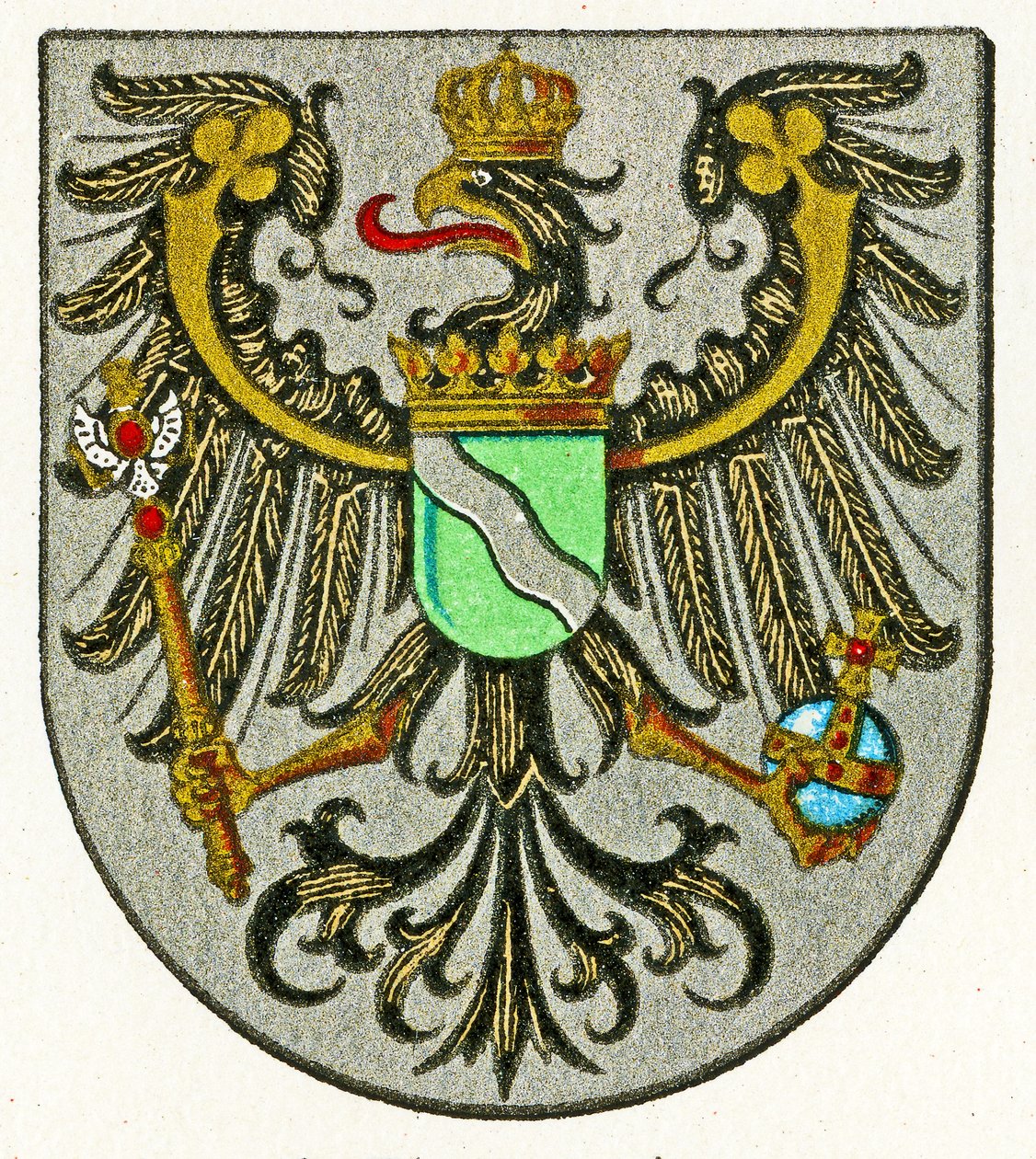 شعار النبالة لمقاطعة الراين (Provinz Rheinland) ، c.1898 بواسطة المدرسة الألمانية