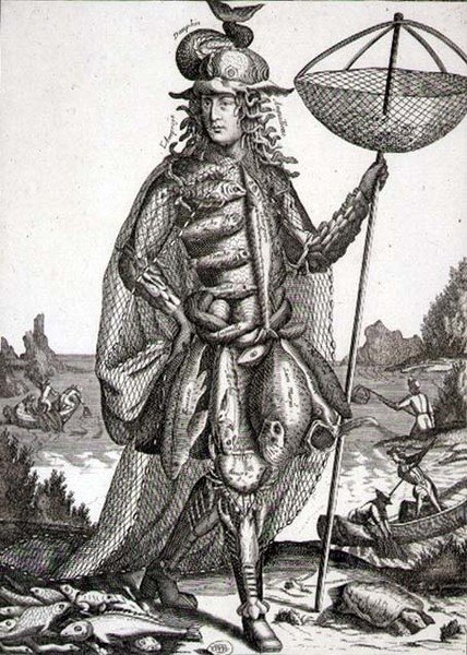 زي صياد ، حانة. بواسطة جيرارد فالك (1651-2-1726) حوالي عام 1690 (نقش) بواسطة المدرسة الألمانية