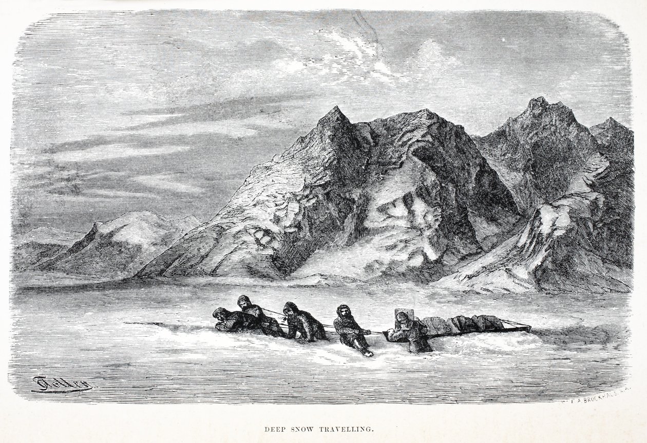 ديب سنو ترافيلينج ، حانة. لندن 1874 بواسطة المدرسة الألمانية