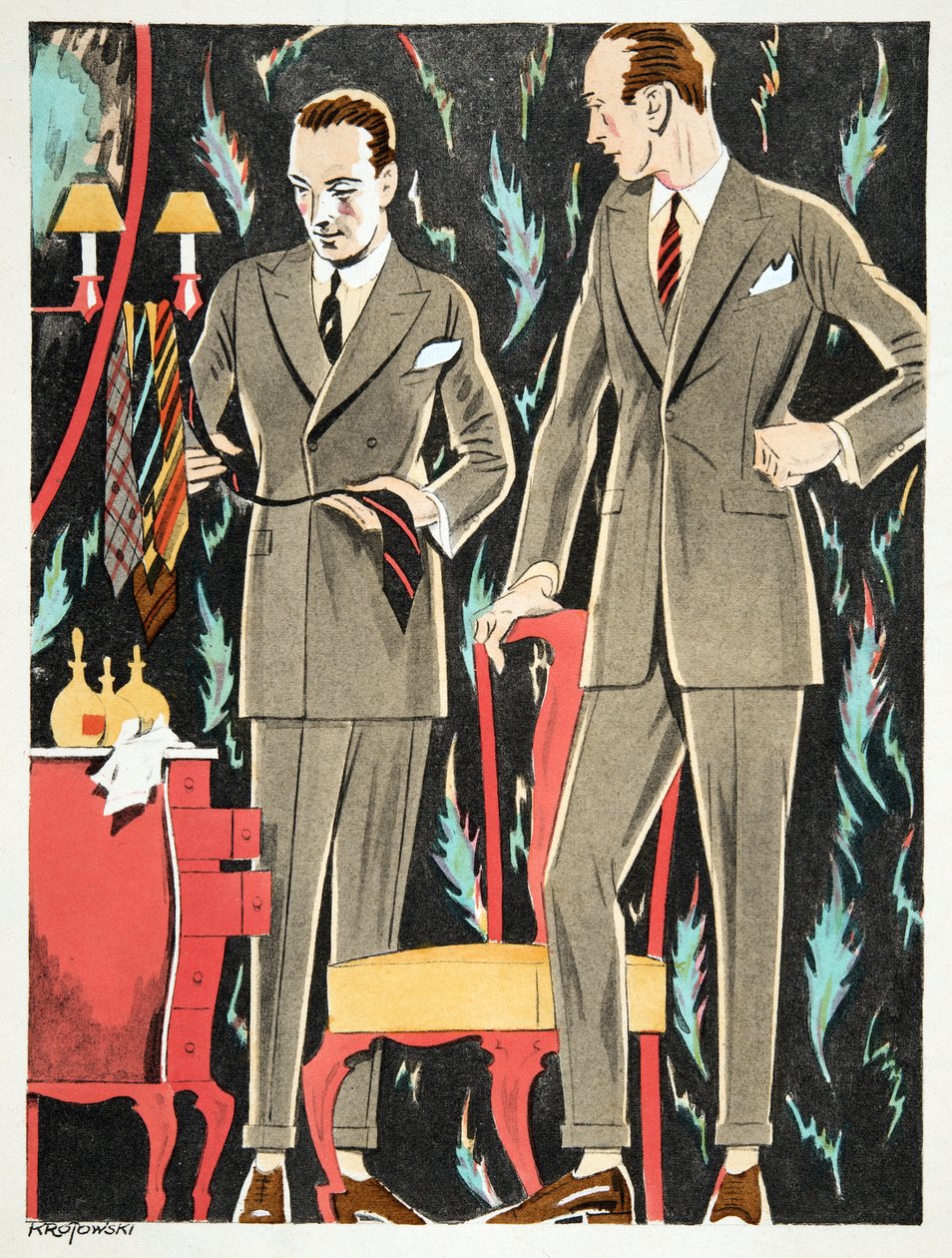 Der Arbiter ، ملابس من Fasskessel & Muntmann ، من Styl ، Pub 1922 (طباعة pochoir) بواسطة المدرسة الألمانية