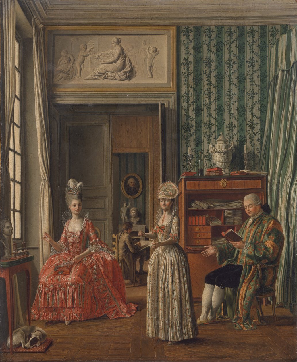 المشهد المحلي ، c.1775-80 بواسطة المدرسة الألمانية