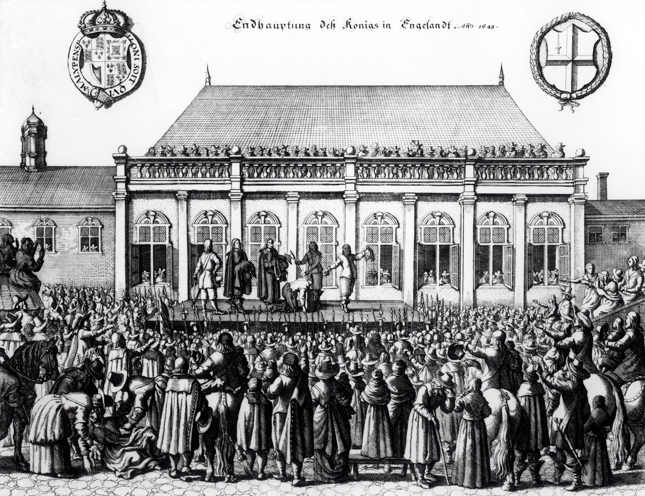 إعدام تشارلز الأول (1600-49) في وايتهول ، 30 يناير 1649 بواسطة المدرسة الألمانية