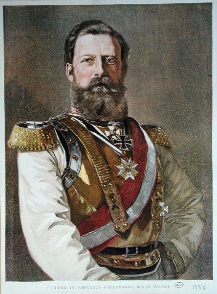 فريدريك الثالث (1831-188) 1888 (ليثو ملون) بواسطة المدرسة الألمانية