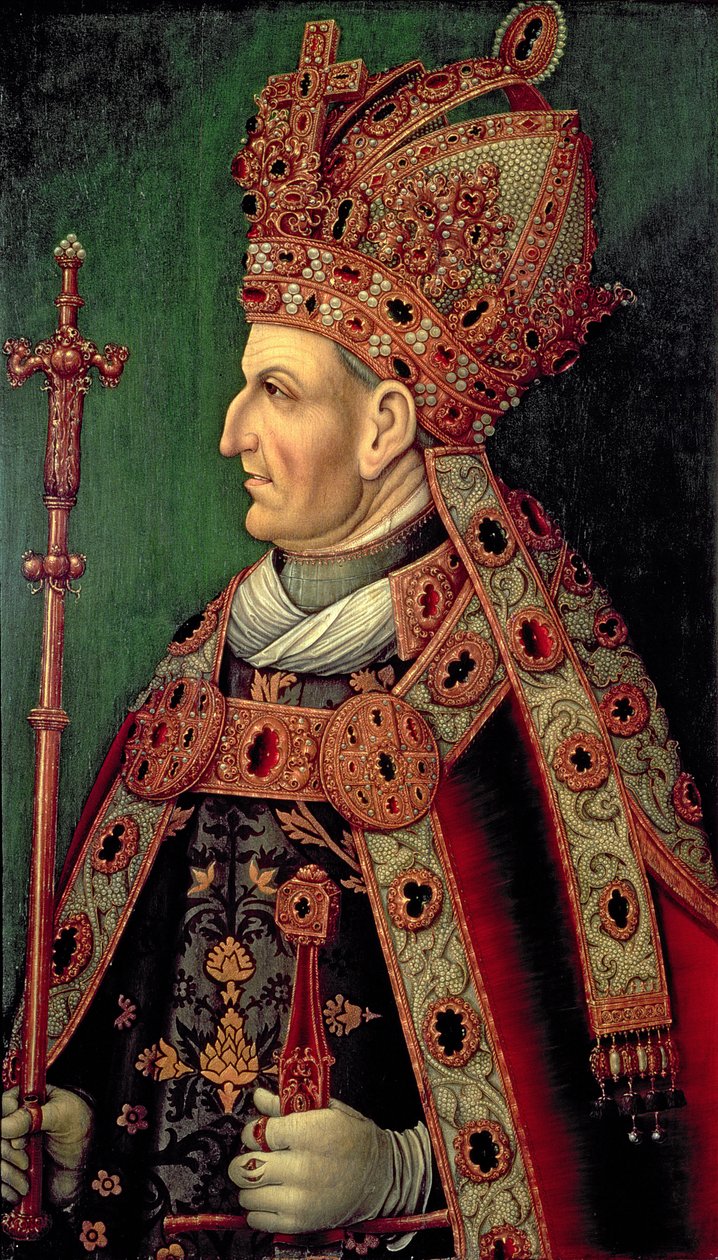 فريدريك الثالث من ألمانيا (1415-1493) الإمبراطور الروماني المقدس ، دوق النمسا الخامس ، والد الإمبراطور ماكسيميليان الأول (1459-1519) بواسطة المدرسة الألمانية