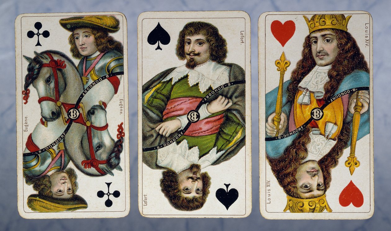 German cards for game of Trappola, Dondorf edition بواسطة المدرسة الألمانية