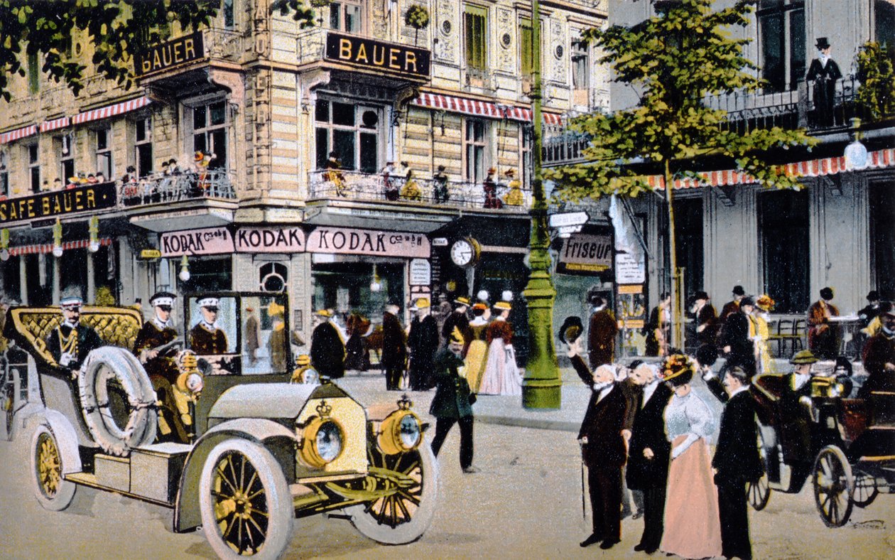 بطاقة بريدية ألمانية تصور موكب القيصر فيلهلم الثاني ، ج 1912 (انظر 212424) بواسطة المدرسة الألمانية