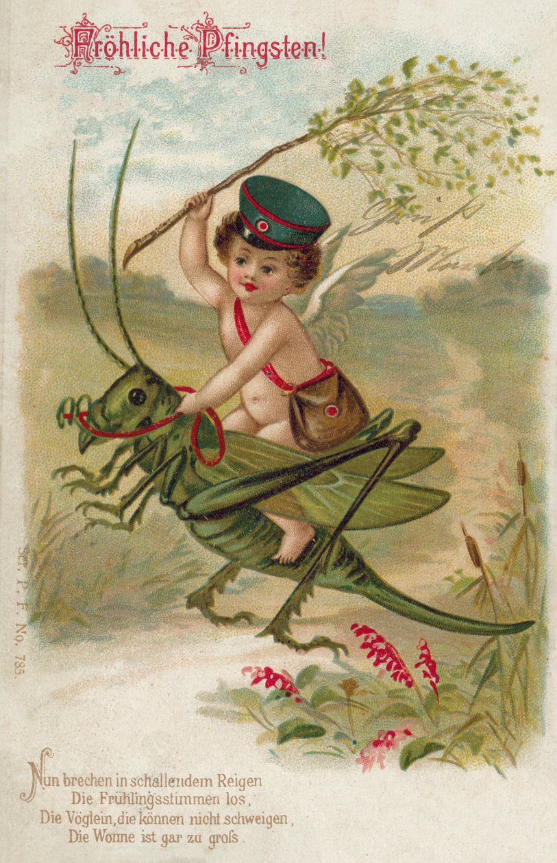 عيد أبيض سعيد (طباعة حجرية ملونة) بواسطة المدرسة الألمانية