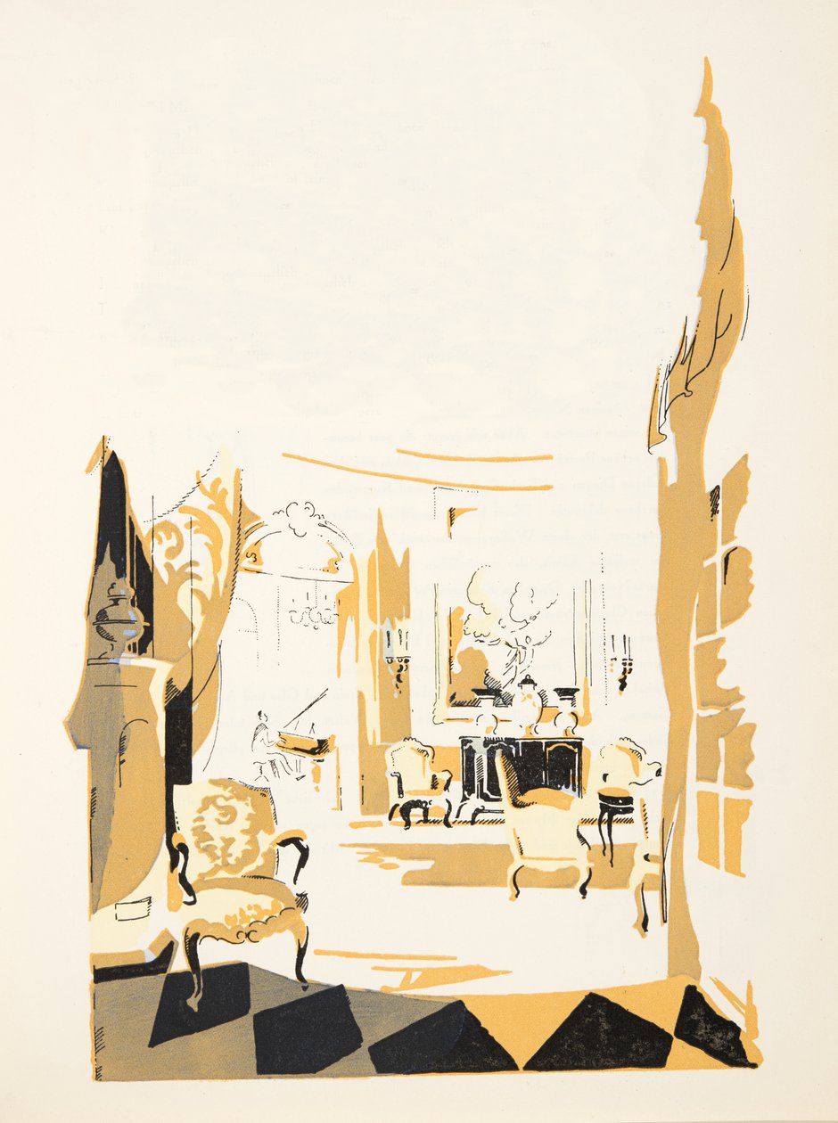 رسم توضيحي من Styl ، pub 1922 (طباعة pochoir) بواسطة المدرسة الألمانية