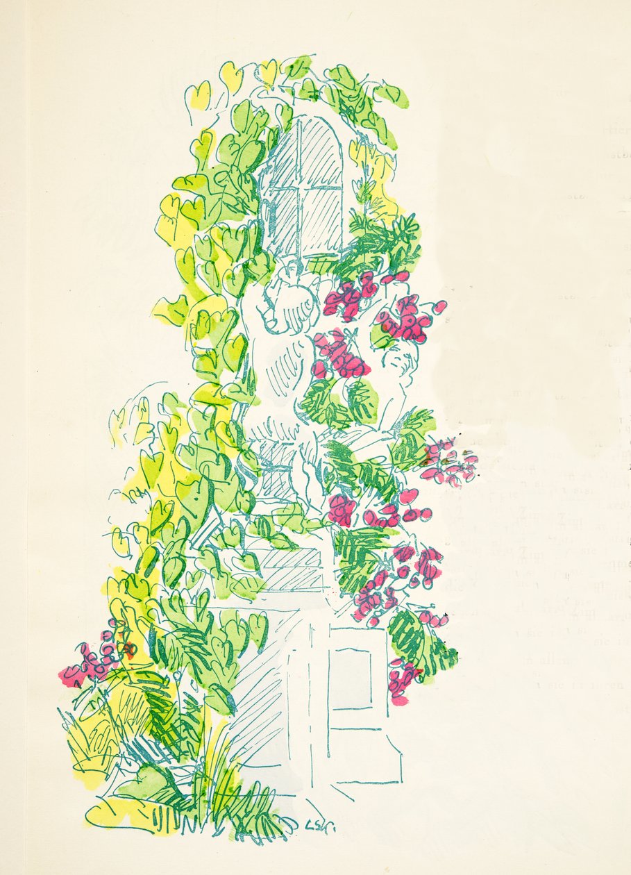 رسم توضيحي من Styl ، pub 1922 (طباعة pochoir) بواسطة المدرسة الألمانية