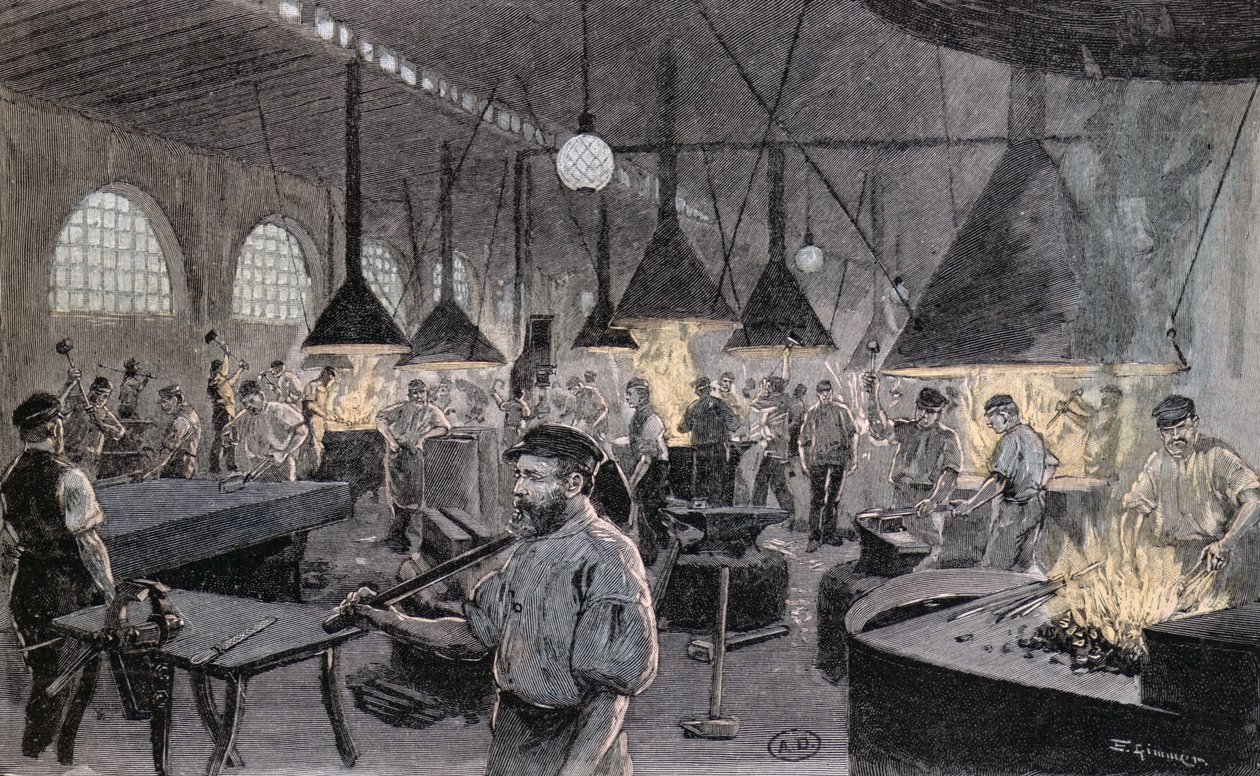 إمبريال وارف في كيل ، ألمانيا ، c.1900 بواسطة المدرسة الألمانية