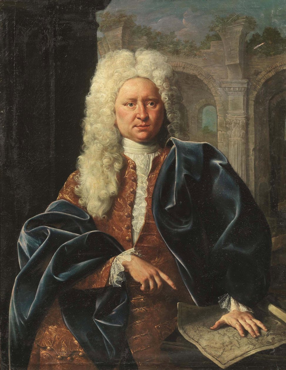 يوهان بابتيست هومان ، الجغرافي ورسام الخرائط ألماند - صورة يوهان بابتيست هومان (1664-1724) ، مجهول. زيت على قماش ، الثلث الأول من القرن الثامن عشر .. مجموعة خاصة بواسطة المدرسة الألمانية