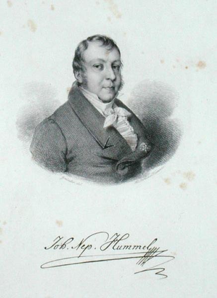 يوهان نيبوموك هاميل (1778-1837) (نقش) بواسطة المدرسة الألمانية