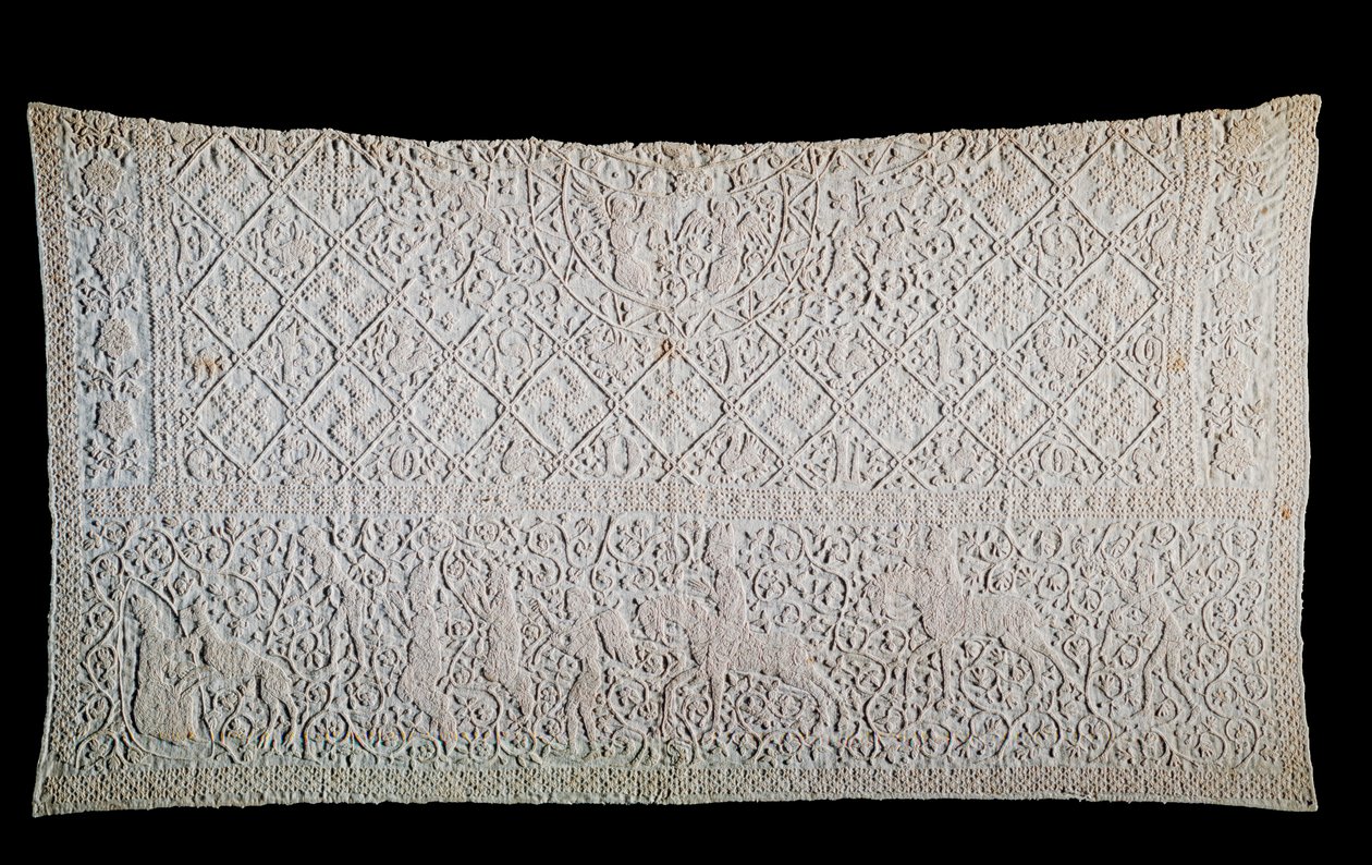 غطاء المنبر (تطريز كتان على نسيج منسوج عادي) بواسطة المدرسة الألمانية