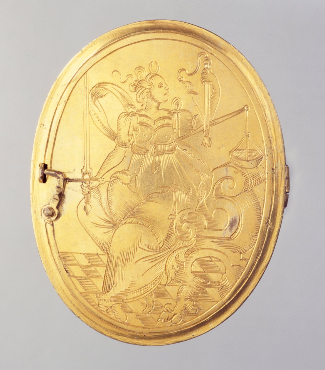 المنجد يحتوي على صورة مصغرة للشمع من Landgrave Wilhelm IV (الفضة المطلية بالذهب) (انظر أيضًا 312102 و 312134) بواسطة المدرسة الألمانية