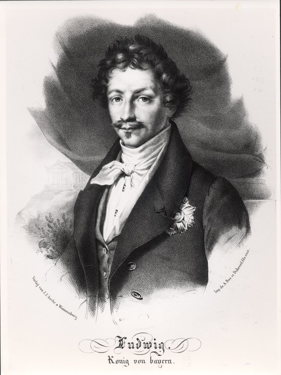 لودفيج الأول من بافاريا (25 أغسطس 1786 - 29 فبراير 1868) بواسطة المدرسة الألمانية