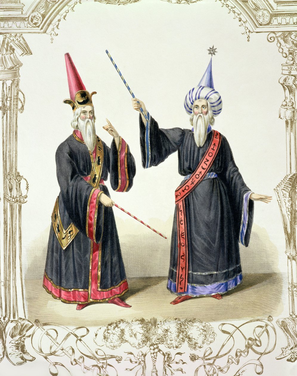 السحرة في الكرنفال في برلين ، 1836 بواسطة المدرسة الألمانية