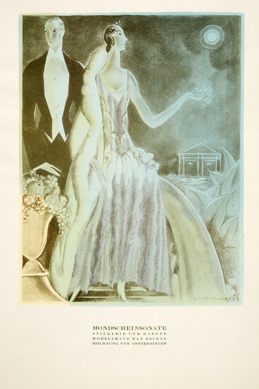 موندشينسوناتي، فستان من تصميم وينر، من ستايل، نشر عام 1922 (طبعة بوشوار) بواسطة المدرسة الألمانية