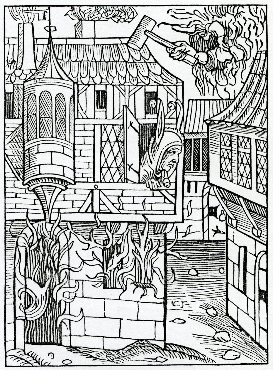 من bostynge أو hauynge confydence في ثروة ، رسم توضيحي من ترجمة ألكسندر باركلي الإنجليزية لـ "The Ship of Fools" ، من طبعة نشرت في عام 1874 بواسطة المدرسة الألمانية