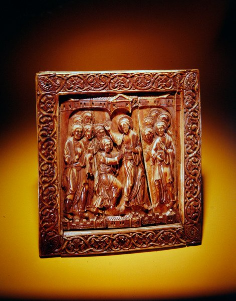 لوحة مع شك توماس ، c.1140-60 (عاج الفظ) بواسطة المدرسة الألمانية