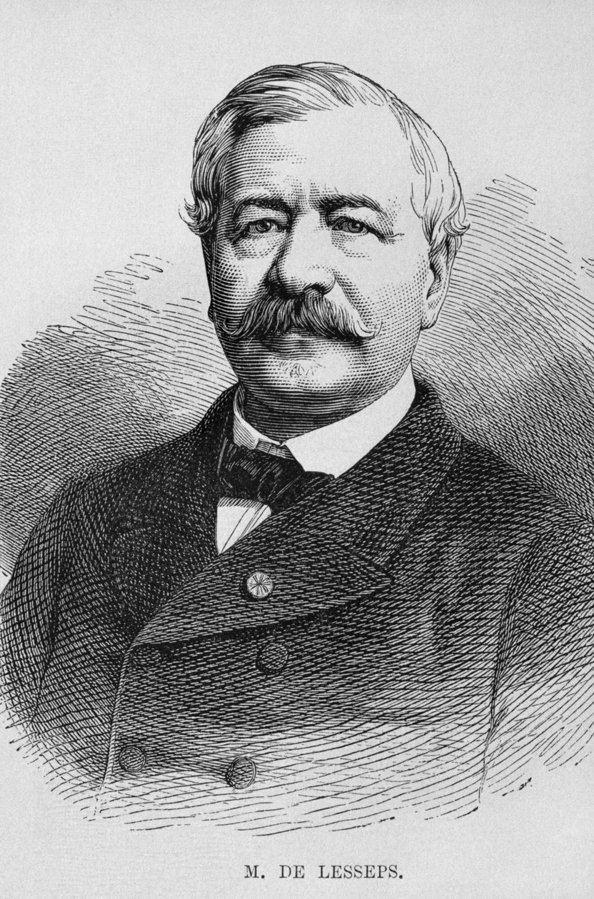 صورة فرديناند ماري ديليسبس (1805-94) ، من مصر لجورج موريتز إيبرس (1837-1898) ، 1881 (نقش وزن الجسم) بواسطة المدرسة الألمانية