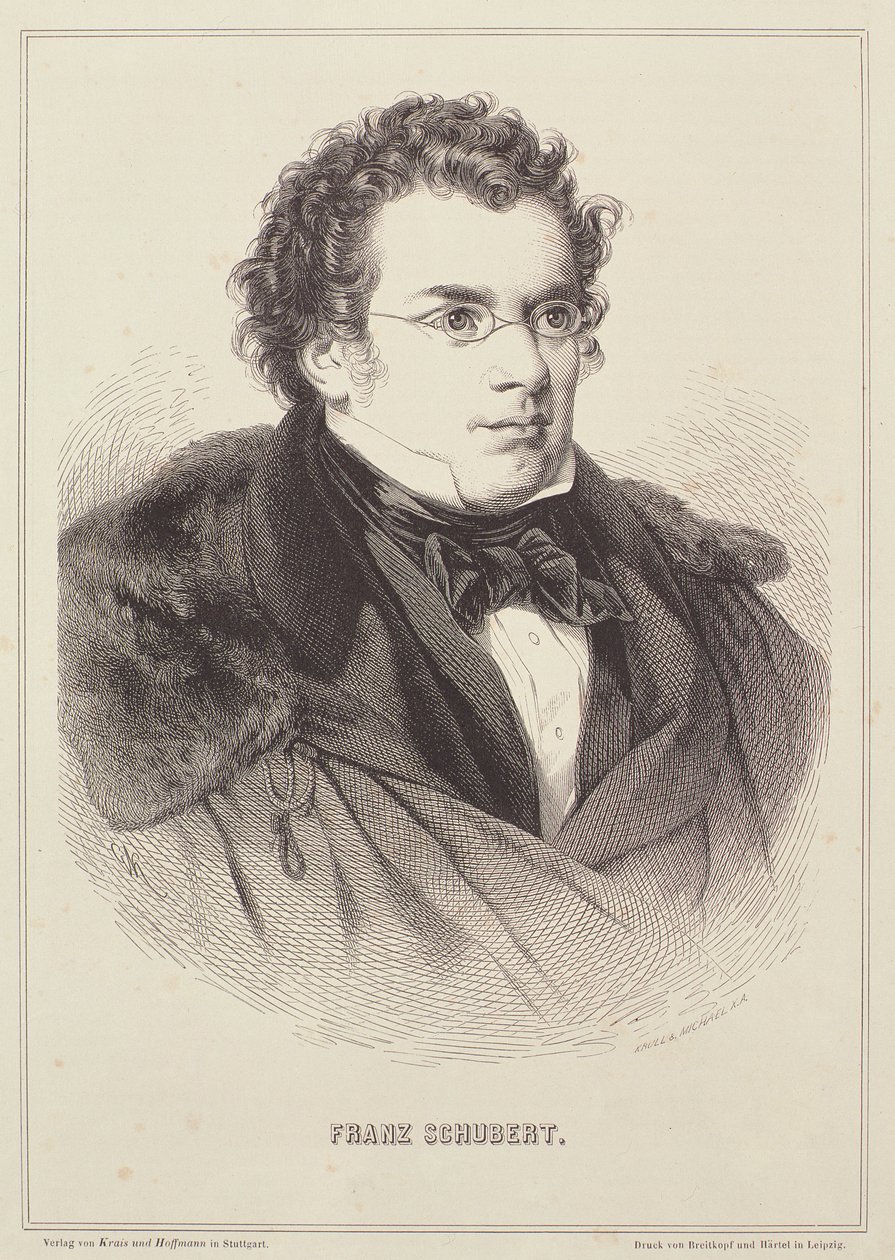صورة فرانز شوبرت (1768-1827) بواسطة المدرسة الألمانية