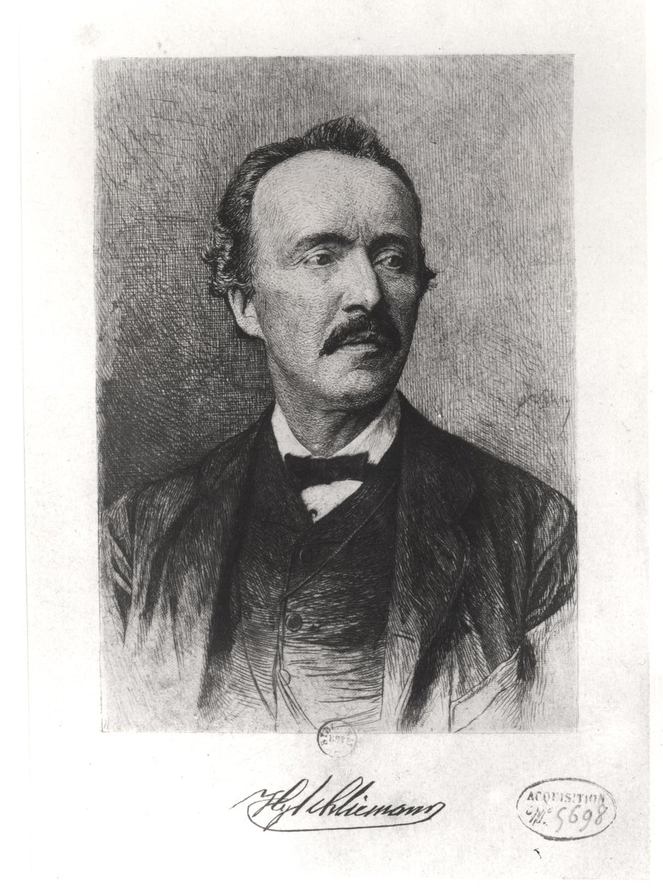 صورة هاينريش شليمان (1822-1890) بواسطة المدرسة الألمانية