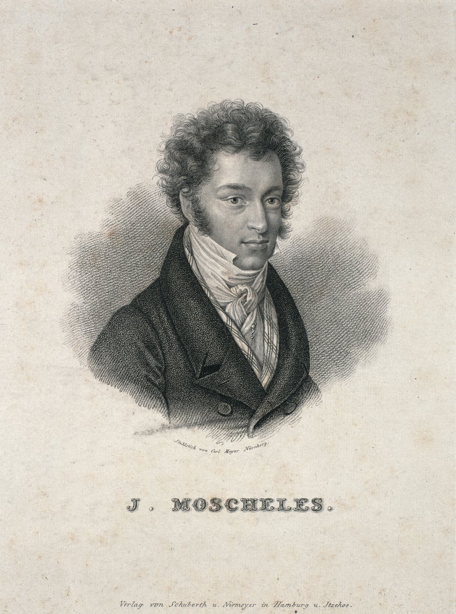 صورة لإغناز موسشيلس (1794-1870) بواسطة المدرسة الألمانية