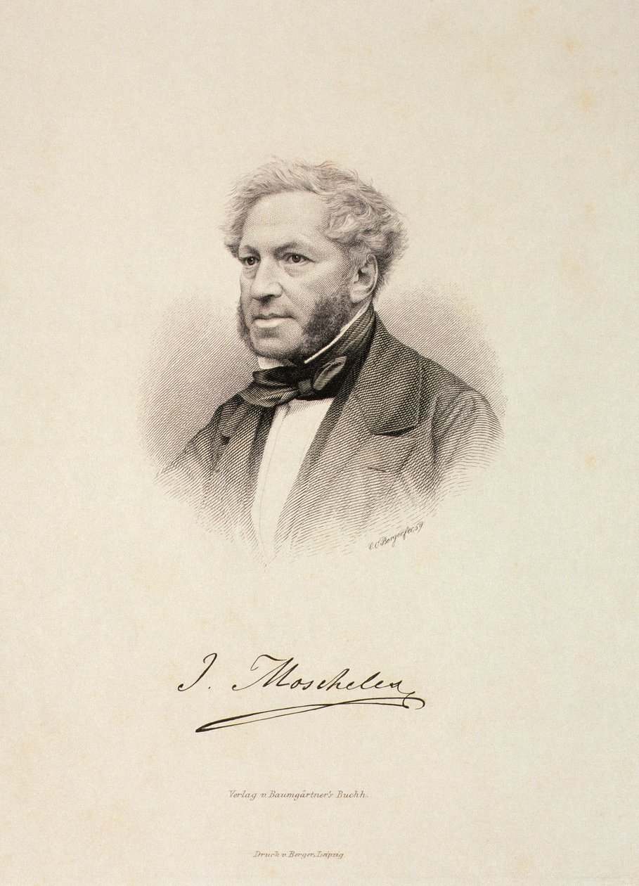 صورة لإغناز موسشيلس (1794-1870) بواسطة المدرسة الألمانية