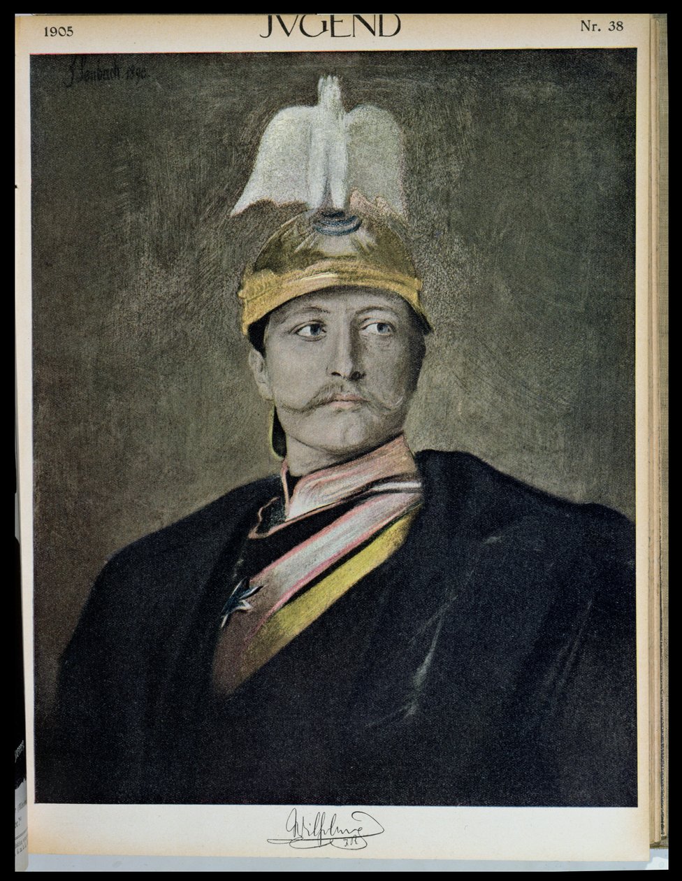 صورة القيصر فيلهلم الثاني (1859-1941) من يوغند ، 1905 بواسطة المدرسة الألمانية