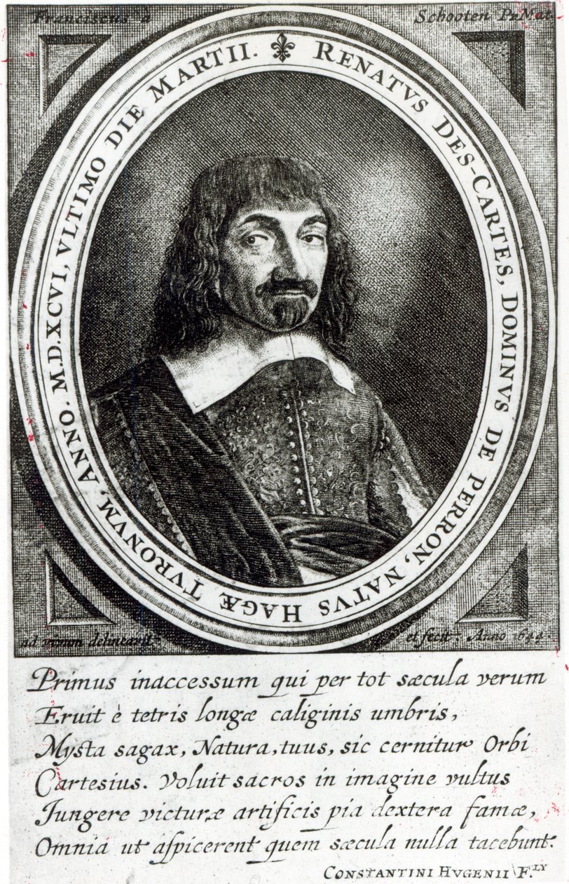صورة رينيه ديكارت 1644 بواسطة المدرسة الألمانية