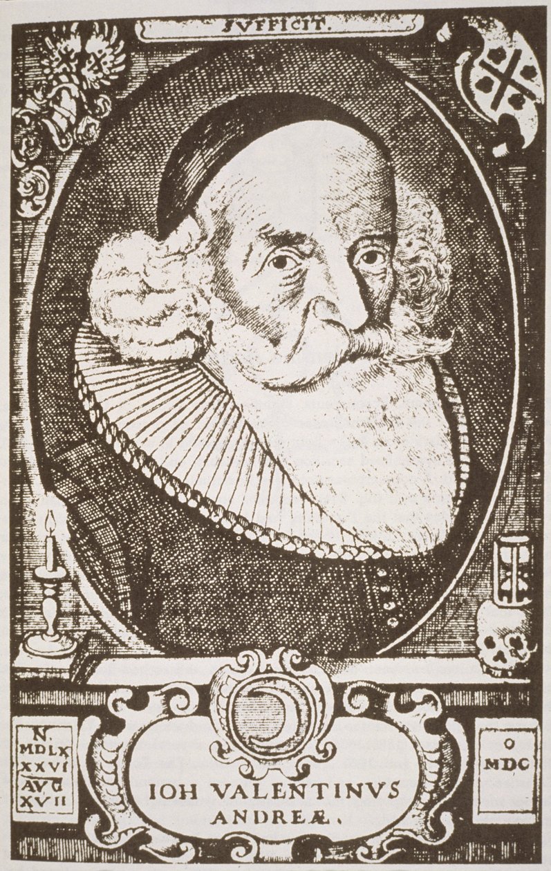 صورة لعيد الحب أندريا (1568-1643) ، نسخة من نقش ألماني موضح في تاريخ السحر ، نُشرت في أواخر القرن التاسع عشر بواسطة المدرسة الألمانية