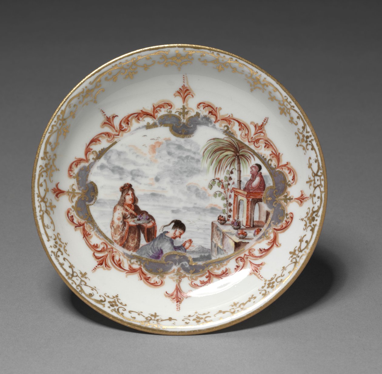 صحن ، مصنع Meissen Porcelain Factory ، ألمانيا ، حوالي 1723 بواسطة المدرسة الألمانية