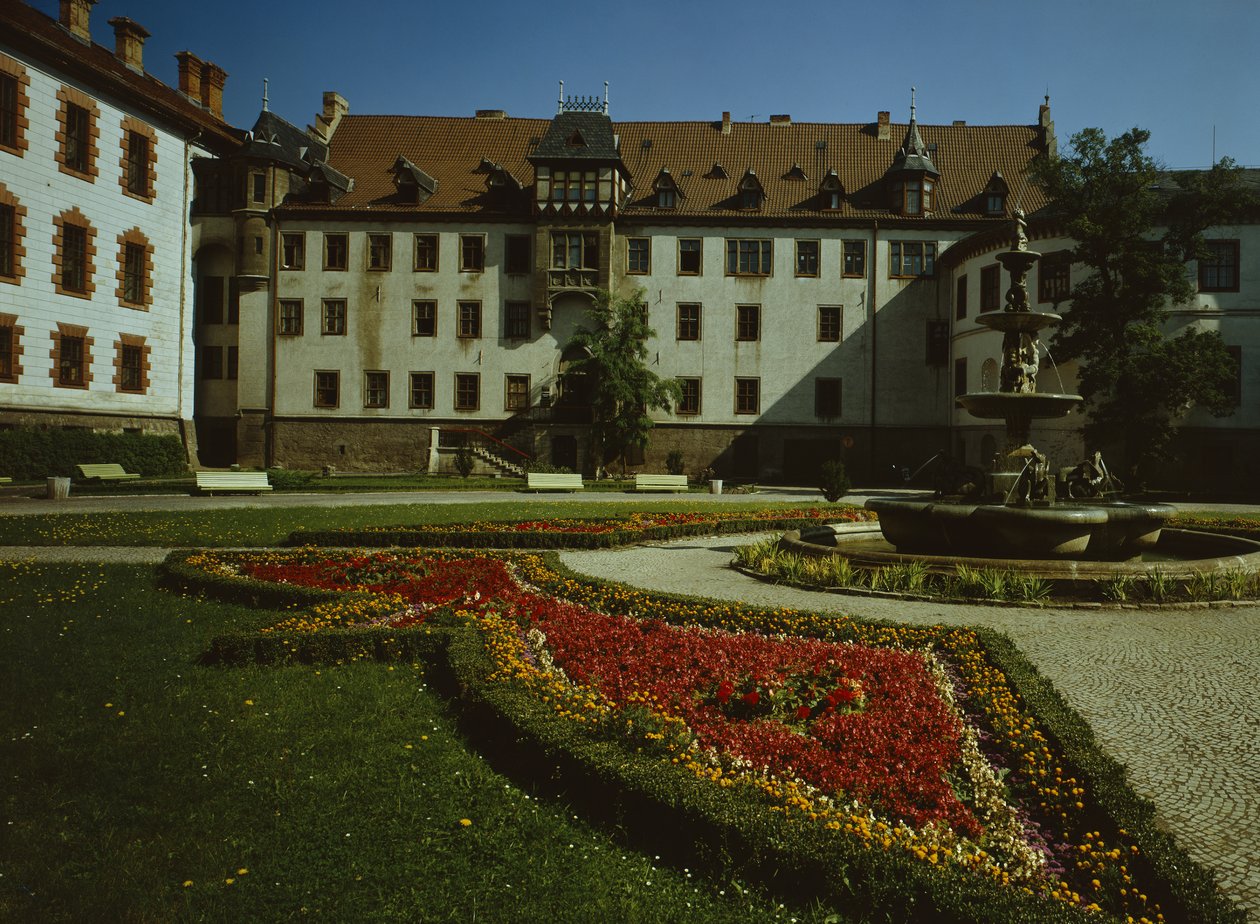 Schloss Elisabethenburg في Meiningen ، تم بناؤه عام 1682 بواسطة المدرسة الألمانية
