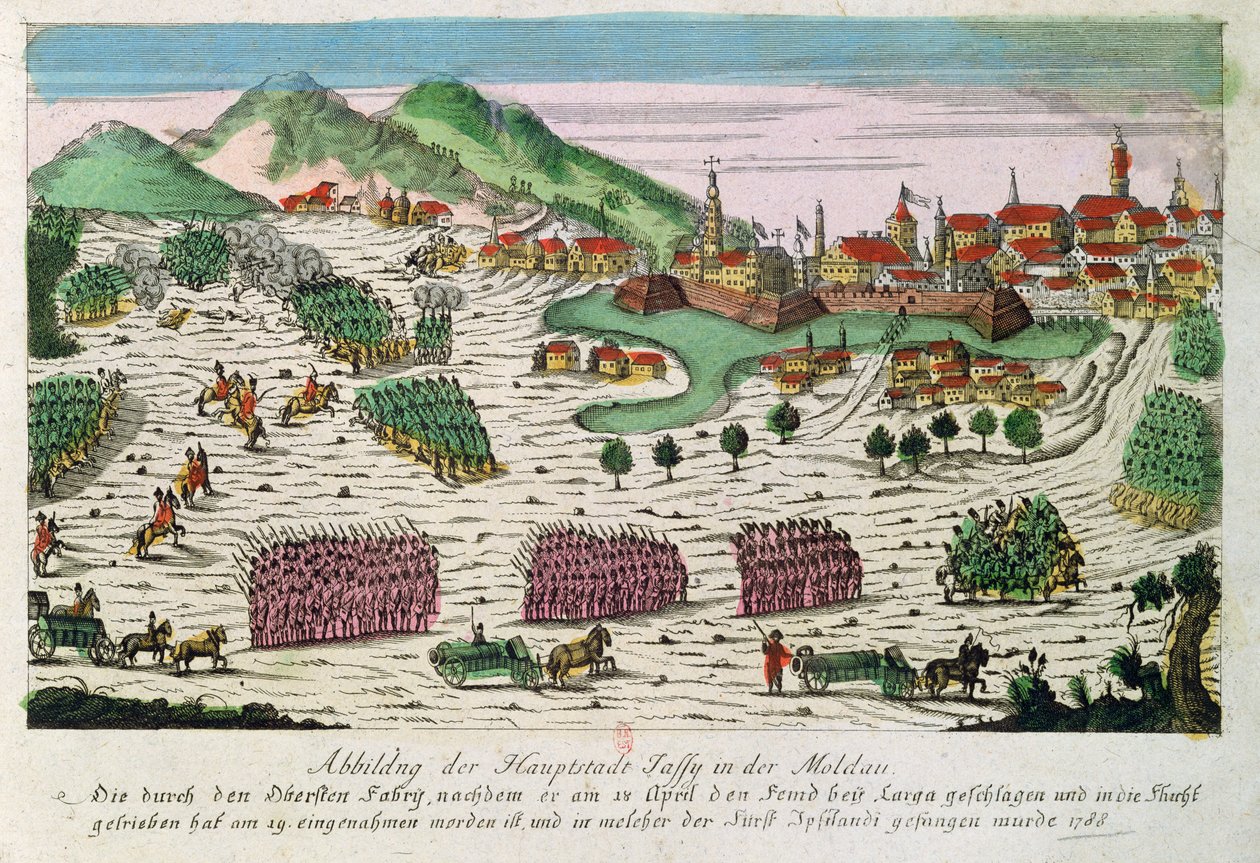 الحصار والاستيلاء على جاسي في عام 1788 من قبل الجيش الروسي بواسطة المدرسة الألمانية