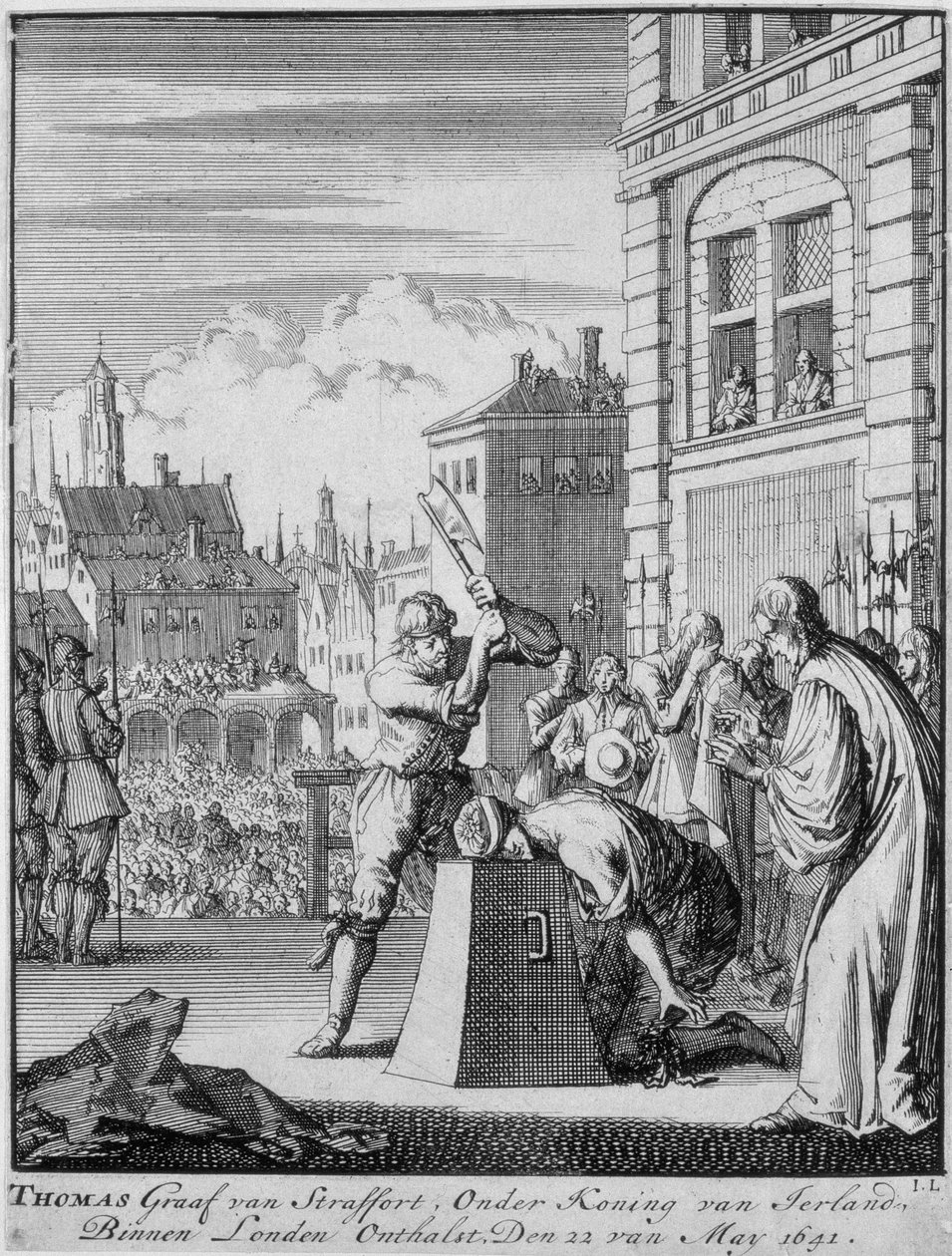 إعدام إيرل سترافورد (1593-1641) في برج هيل ، 12 مايو 1641 بواسطة المدرسة الألمانية