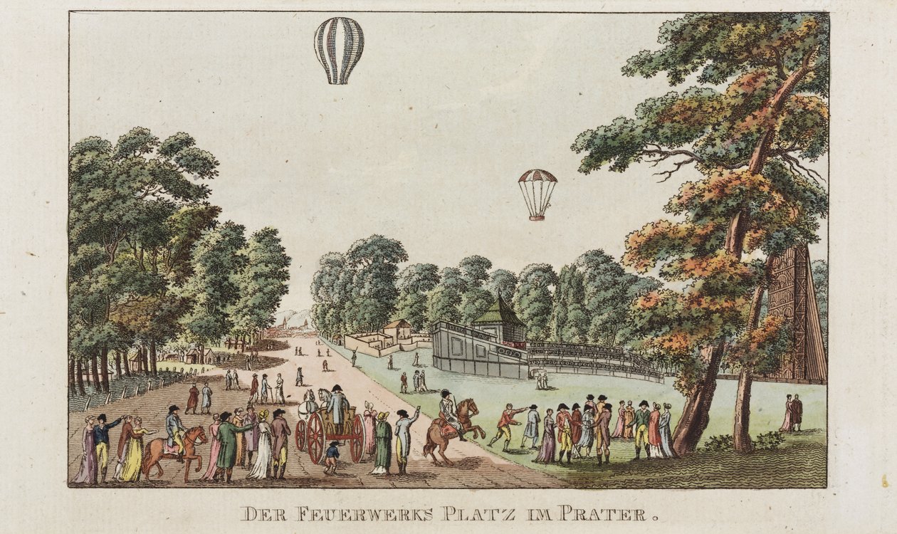 مكان الألعاب النارية ، براتر ، ج 1802 بواسطة المدرسة الألمانية