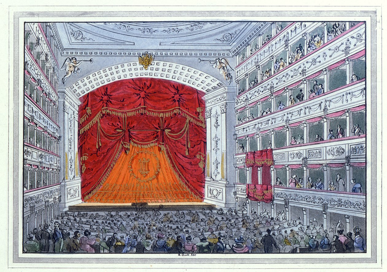 Theater am Karntnertor فيينا (أكواتينت) بواسطة المدرسة الألمانية
