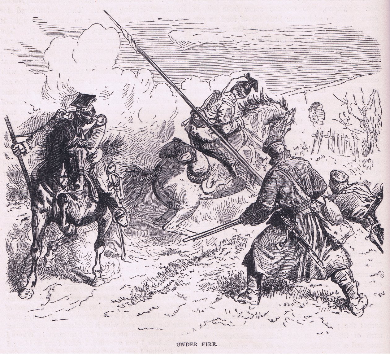 Under fire, Cassells History of the War between France and Germany published by Cassell and Company Limited, c.1890 (litho) بواسطة المدرسة الألمانية