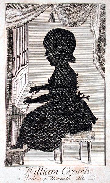 ويليام كروتش (1775-1847) العزف على الأرغن (نقش) بواسطة المدرسة الألمانية