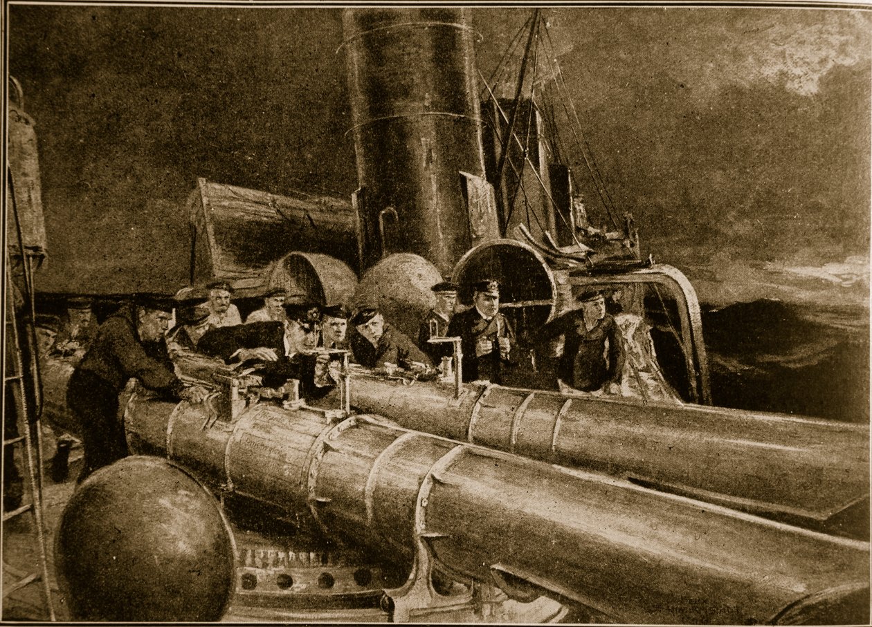 مع وجود البحرية الألمانية قبالة Skager Rack ، 1914-1919 بواسطة المدرسة الألمانية