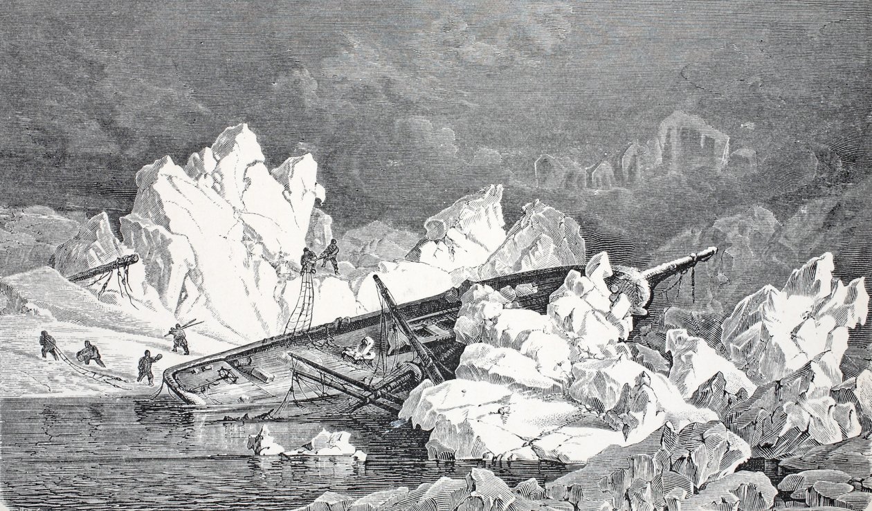 حطام هانسا ، حانة. لندن 1874 بواسطة المدرسة الألمانية