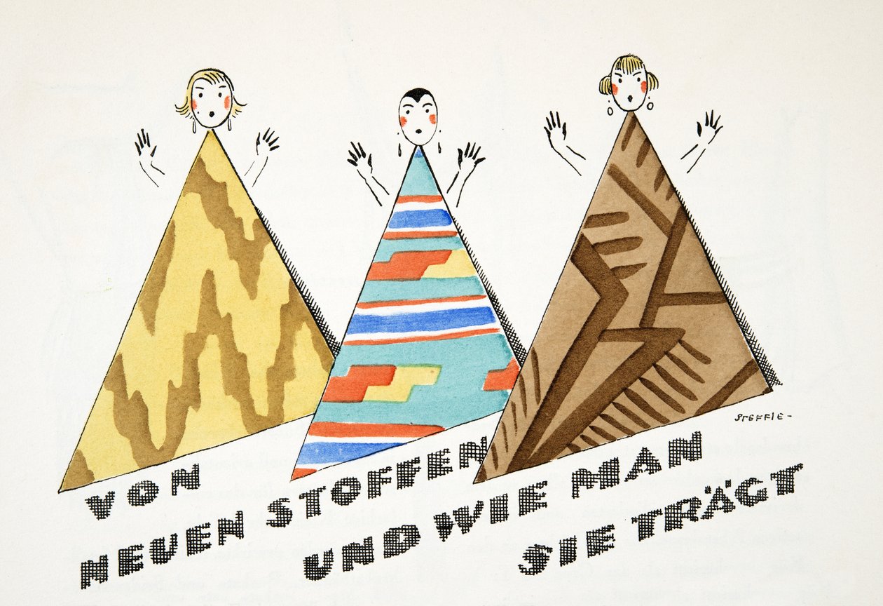 "von neuen stoffen und wie man sie trägt" من ستايل، طبعة عام 1922 (طبعة بوشوار) بواسطة المدرسة الألمانية