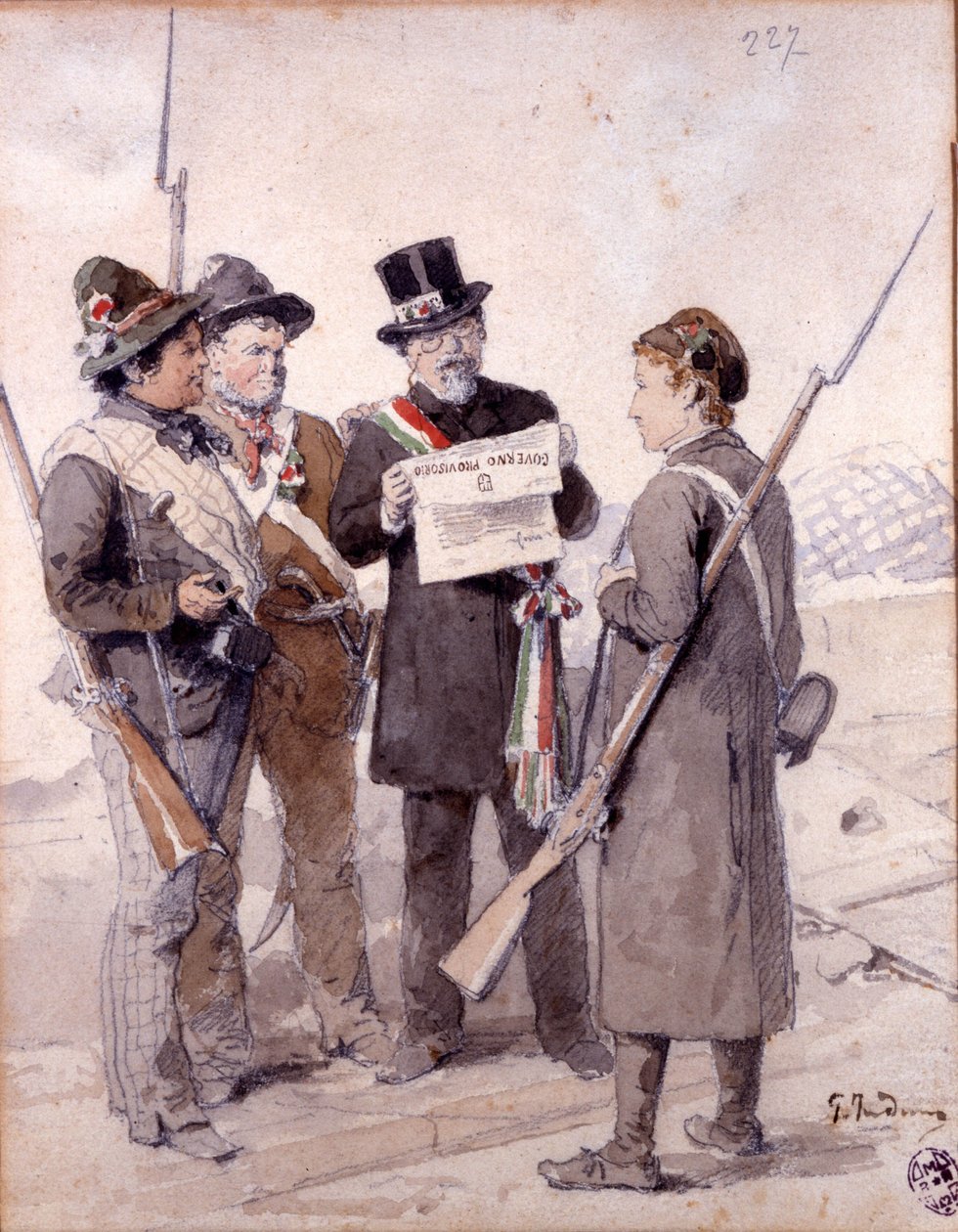 توحيد: أيام ميلانو الخمسة (Cinque giornate di Milano) (18-22 مارس 1848): هذه واحدة من أولى حلقات ثورات عام 1848 (جزء من حرب الاستقلال الإيطالية الأولى) التي شهدت صعود سكان ميلانو. السكان المتمردون ضد بواسطة جيرولامو إندونو