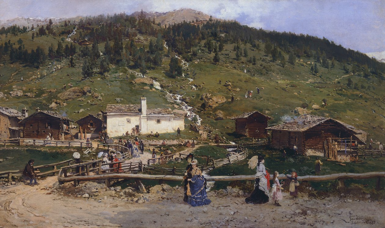 سانت كاترين في فالفورفا ، بواسطة جيرولامو إندونو (1825-1890) بواسطة جيرولامو إندونو