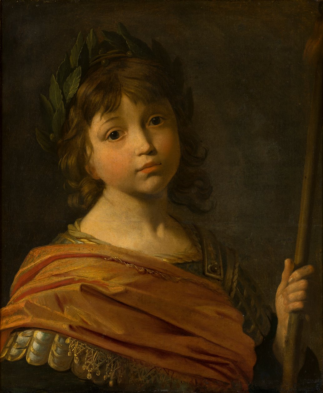 صورة لموريس أو موريتز ، الأمير بالاتين (1621-1652) يصور على أنه المريخ ، عندما كان صبيًا ، حوالي 1625-35 (زيت على قماش) بواسطة جيريت فان هونثورست