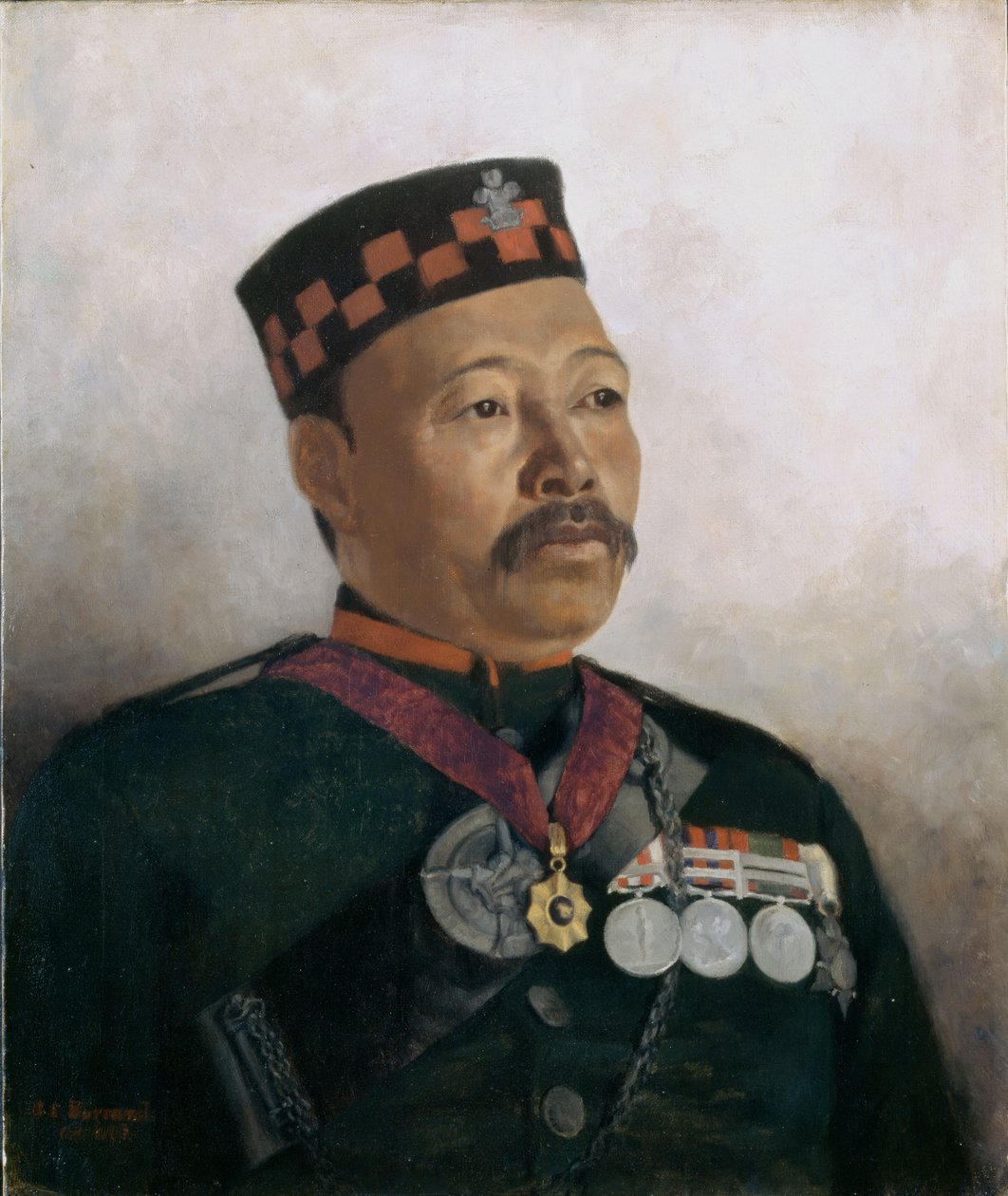 رائد Subadar Judbhir Thapa ، فوج جورخا الثاني ، 1893 بواسطة جيرترود إلين بورارد