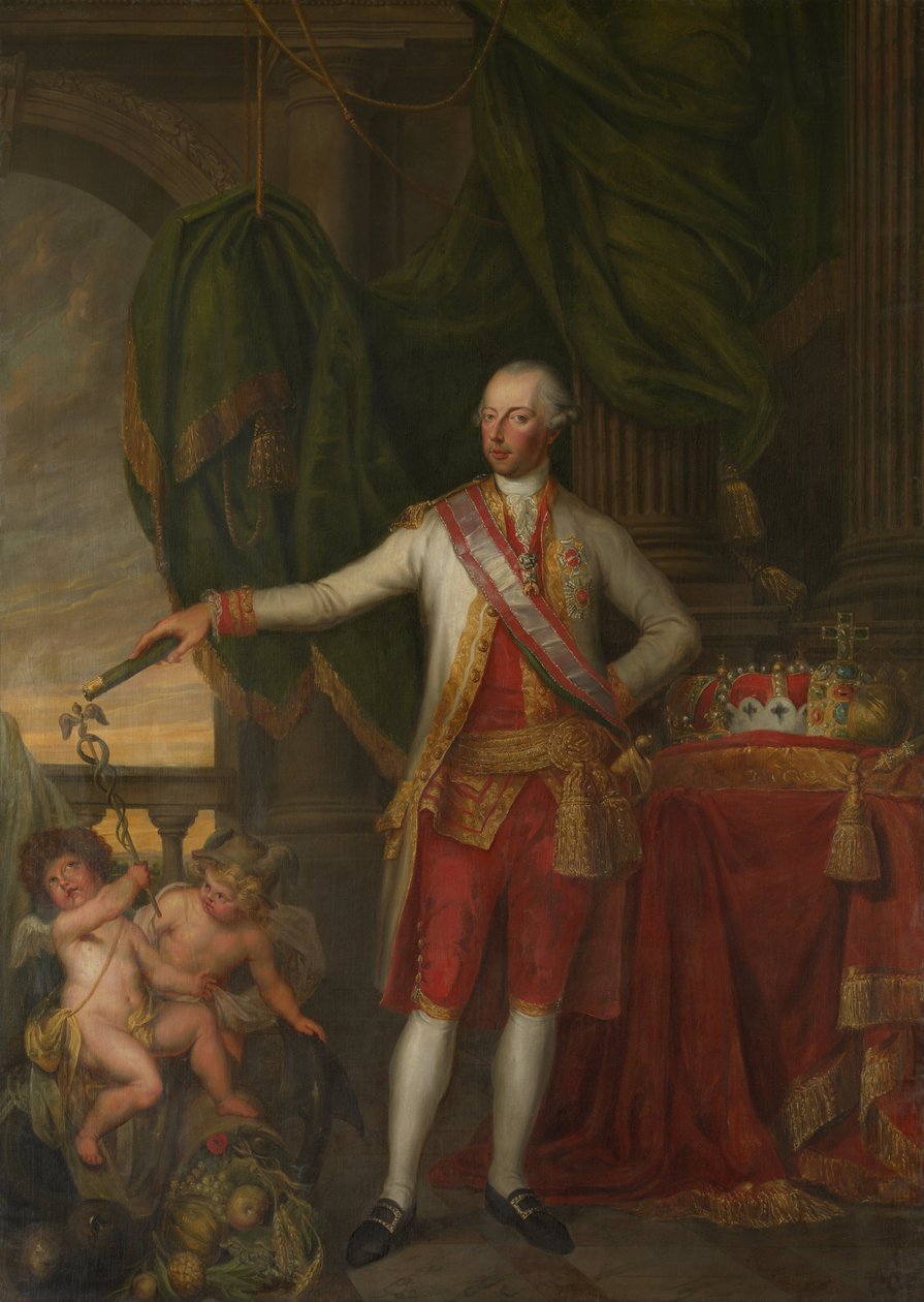 صورة للإمبراطور جوزيف الثاني 1741-1790 ، النصف الثاني من القرن الثامن عشر. بواسطة جيرترود كورنيلي ماري دي بيليشي