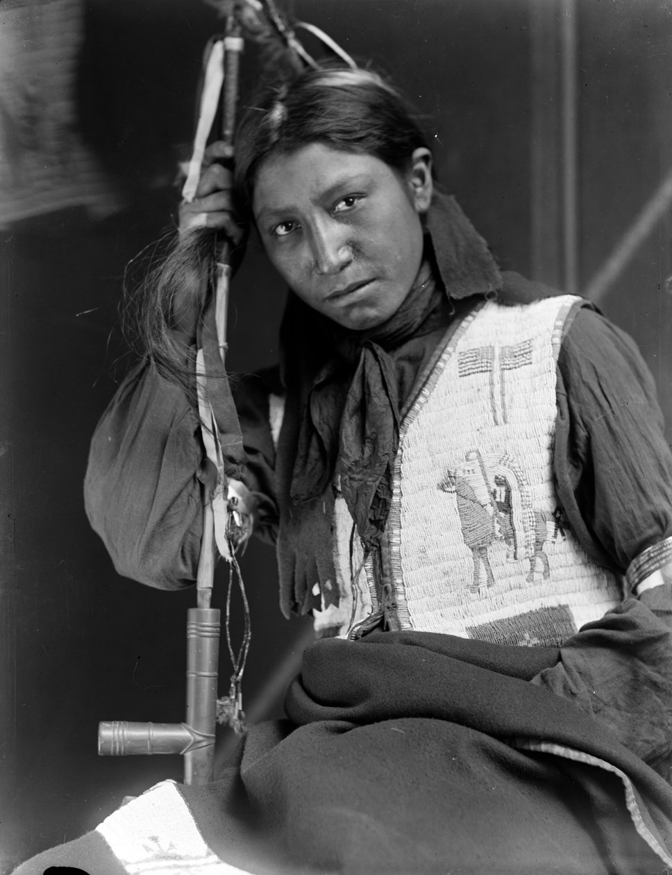 تشارلز أمريكان هورس ، عضو في Wild West Show في Buffalo Bill ، c.1900 بواسطة البيرة جيرترود الجبن